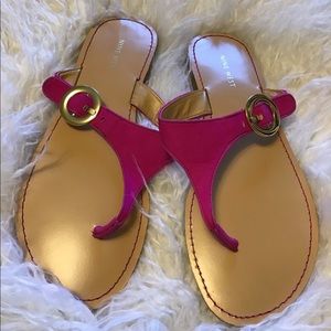 Nine West hot pink sandals
